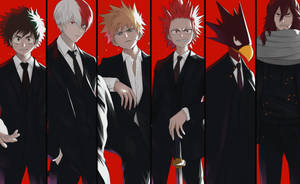 Todobakudeku Formal Black Uniform Wallpaper