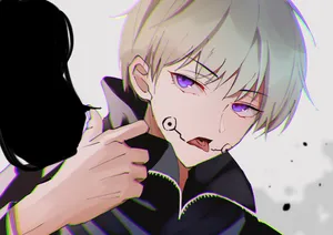 Toge Inumaki Escapes Through The Misty Falls Wallpaper