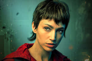 Tokyo In Money Heist With Short Hair Wallpaper