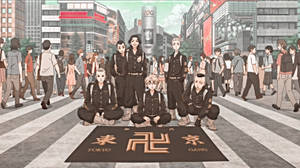 Tokyo Revengers Tokyo Manji Gang In City Laptop Wallpaper