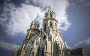 Toledo Cathedral Reaching Into The Sky Wallpaper