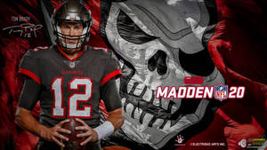 Tom Brady Madden Nfl Logo Wallpaper