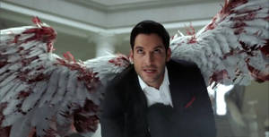 Tom Ellis As Lucifer Devil Wallpaper