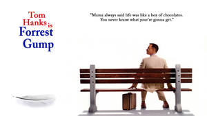 Tom Hanks Minimalist Forrest Gump Poster Wallpaper