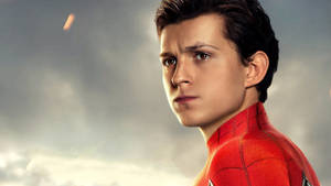 Tom Holland Spider-man Close-up Wallpaper