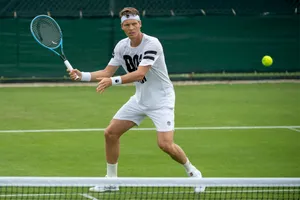 Tomas Berdych About To Hit Ball Wallpaper