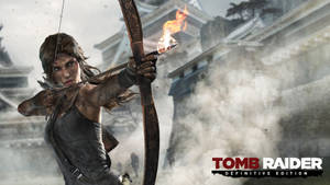 Tomb Raider 9 Lara Croft Bow And Arrow Wallpaper