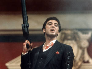 Tony Montana Scarface Gun Wallpaper