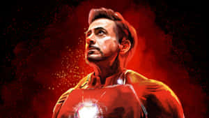 Tony Stark Iron Man Red Backdrop Wallpaper