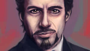 Tony Stark Portrait Artwork Wallpaper