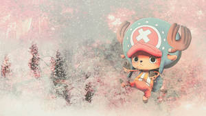 Tony Tony Chopper Pink Snow Wallpaper