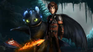 Toothlessand Hiccup Fantasy Artwork Wallpaper