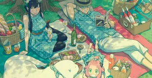 Top Anime Spy × Family Picnic Wallpaper