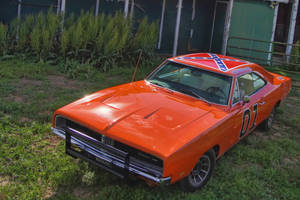 Top View Of The General Lee Car Wallpaper