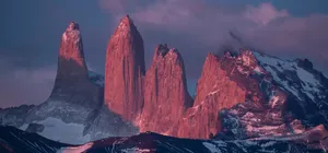 Torres Del Paine Sunrise Glow Wallpaper