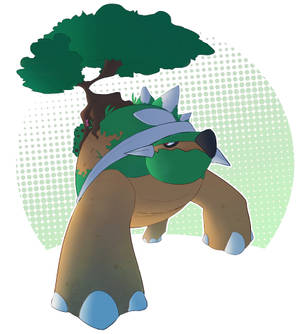 Torterra Walking Menacingly Wallpaper