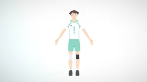 Toru Oikawa Simple Digital Art Wallpaper