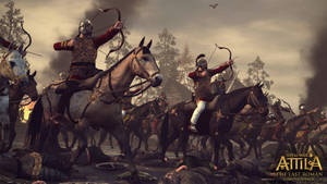 Total War Attila Soldiers Aiming Wallpaper