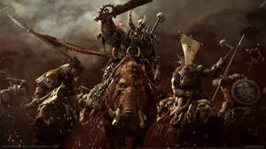 Total War Warhammer Orcs Prepare For War Wallpaper