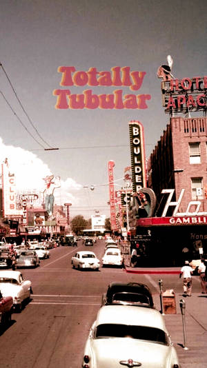 Totally Tubular Retro Aesthetic Iphone Wallpaper
