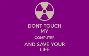Touch The Desktop, Get Caught Red Handed Wallpaper