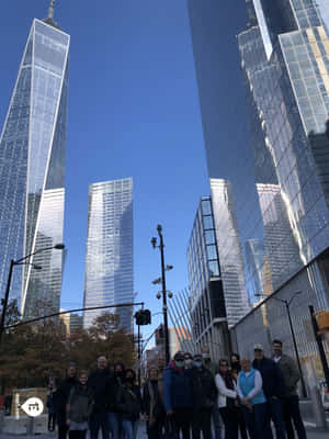 Tourists Exploring Ground Zero Wallpaper