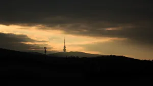 Tower In Forest Of Slovakia Wallpaper