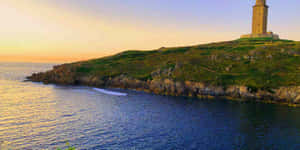 Tower Sunrise Corunna Wallpaper