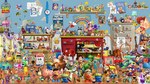 Toy Story Whole Characters Wallpaper