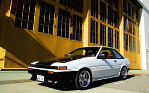 Toyota Ae86 Drifting Around A Tight Corner Wallpaper