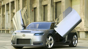 Toyota Scion Gray Car Wallpaper