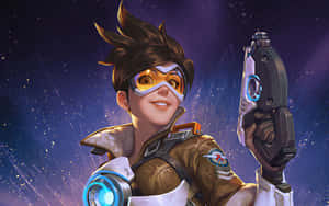 Tracer Femboy Overwatch Video Game Wallpaper