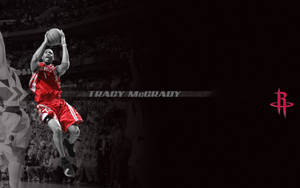 Tracy Mcgrady Of Houston Rockets Wallpaper