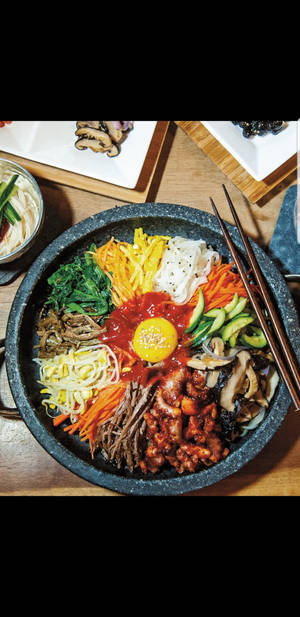 Traditional Bibimbap Arrangement Wallpaper