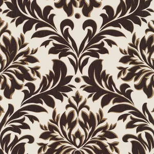 Traditional Brown & White Pattern Showing Abstract Geometry Wallpaper