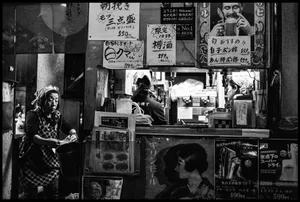 Traditional Japanese Pagodas Basked In The Warm Sun In A Stunning Black And White Scene. Wallpaper
