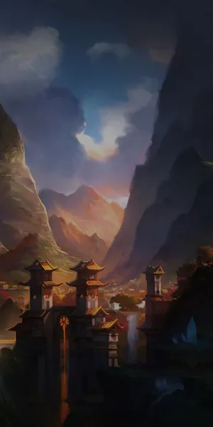 Traditional Japanese Temple Wallpaper