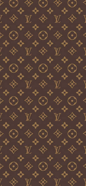 Traditional Luxury: Brown And Gold Ornamental Rug Wallpaper