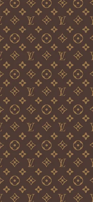 Traditional Luxury: Brown And Gold Ornamental Rug Wallpaper