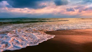 Tranquil Ocean View On Ipad In 4k Resolution Wallpaper