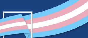 Transgender Flag On A Blue Background Wallpaper
