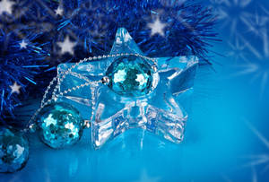 Transparent Christmas Decoration Wallpaper