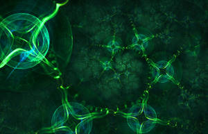 Transparent Green Abstract Wallpaper