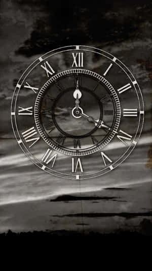Transparent Modern Time Clock Wallpaper