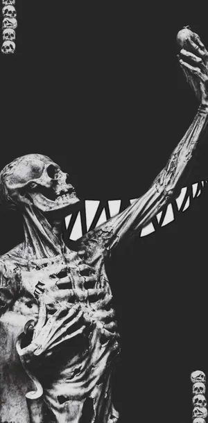 Trash Gang Icon With Skeleton Wallpaper