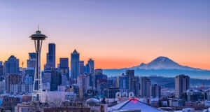 Travel Across The Puget Sound To Explore Seattle, Washington Wallpaper