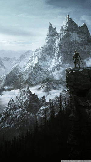 Travel The Lands Of Skyrim With The Official Skyrim Phone Wallpaper