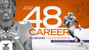 Travis Etienne 48 Career Rushing Touchdown Wallpaper