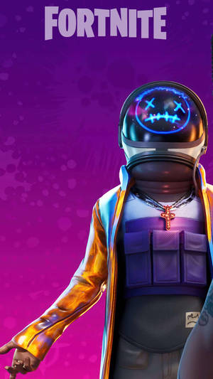 Travis Scott Fortnite Stylised Astronaut Helmet Wallpaper