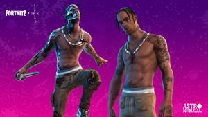 Travis Scott Fortnite Two Forms Wallpaper